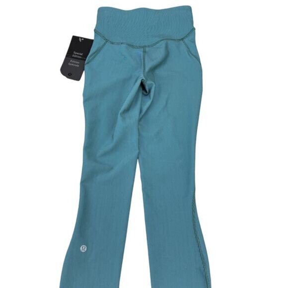 Lululemon Base Pace High-Rise Tight 25" Green Jasper / Blue Chill Size 2 - Picture 10 of 11